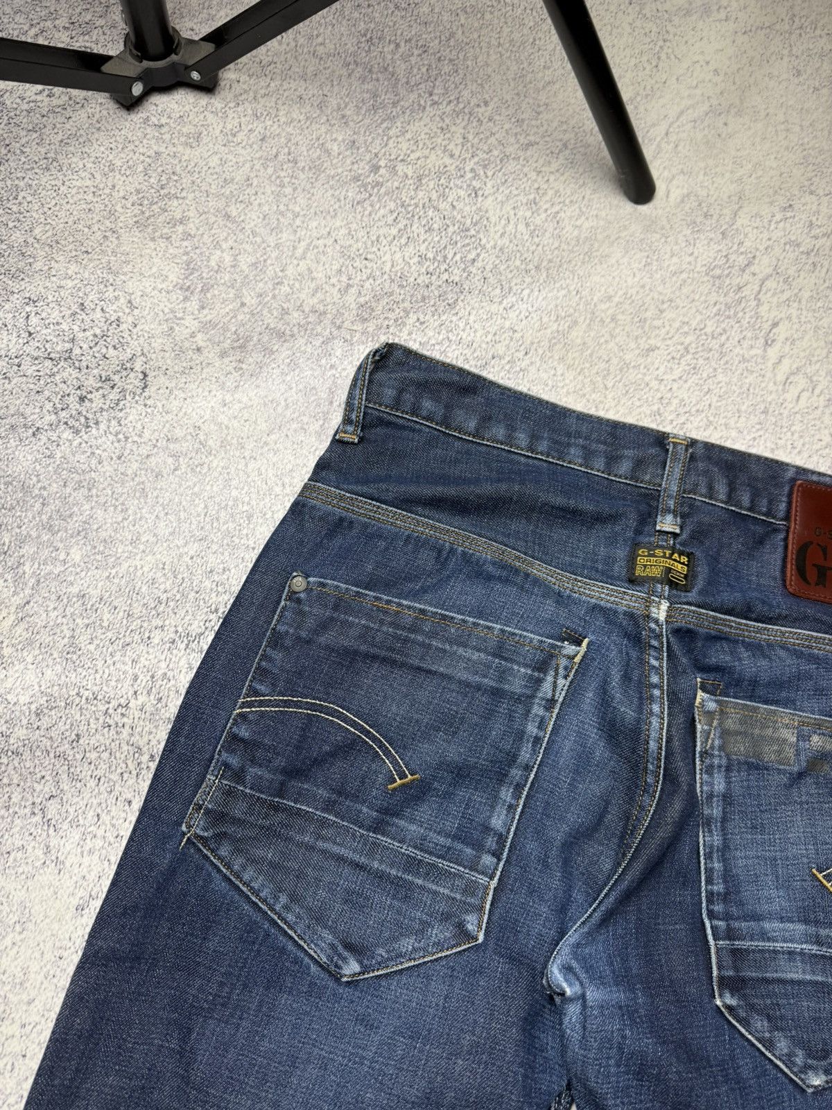 G-Star Vintage G Star Raw Denim Streetwear Jeans Japanese Y2K 30 Size US 31 - 3 Thumbnail