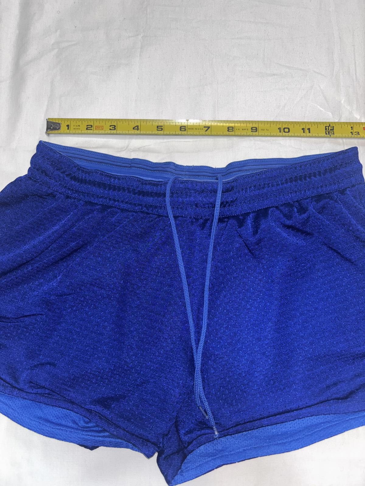 Nike Women's Nike Dri-FIT Athletic Shorts - Blue Size 28" / US 6 / IT 42 - 5 Thumbnail