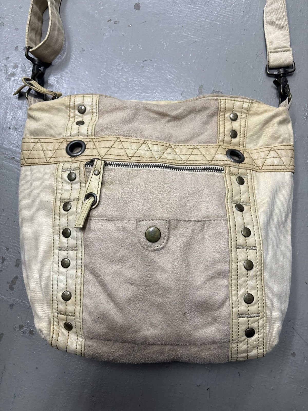 14th Addiction Suede Leather Grunge Punk Bag Y2k ifsixwasnine Lgb Size ONE SIZE - 3 Thumbnail