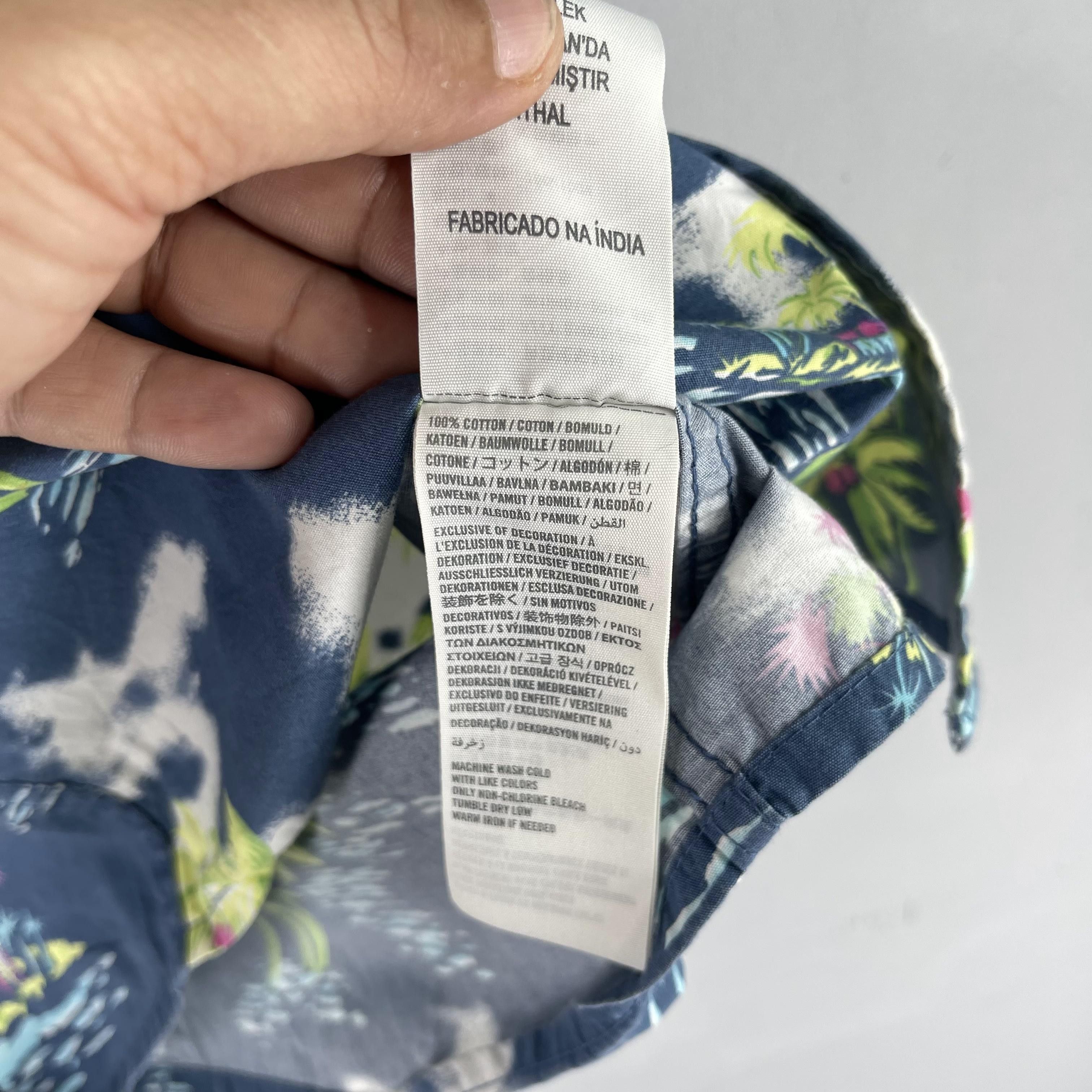 Japanese Brand Vintage HOLLYSTER Aloha Tropical Coconut Tree Hawaii Shirt Size US M / EU 48-50 / 2 - 6 Thumbnail