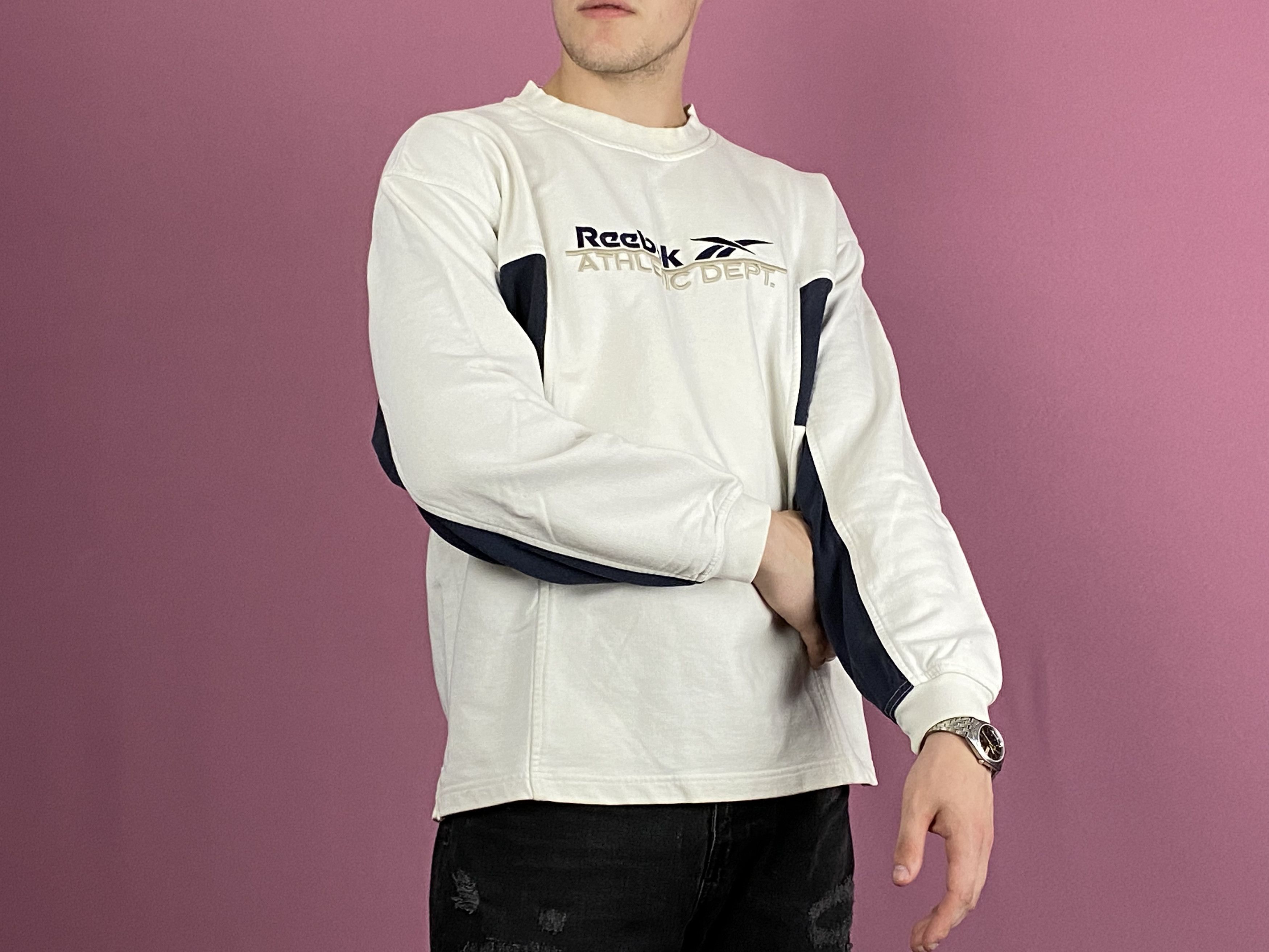 Reebok × Vintage Reebok Vintage Men's Sweatshirt - M Size US M / EU 48-50 / 2 - 5 Thumbnail