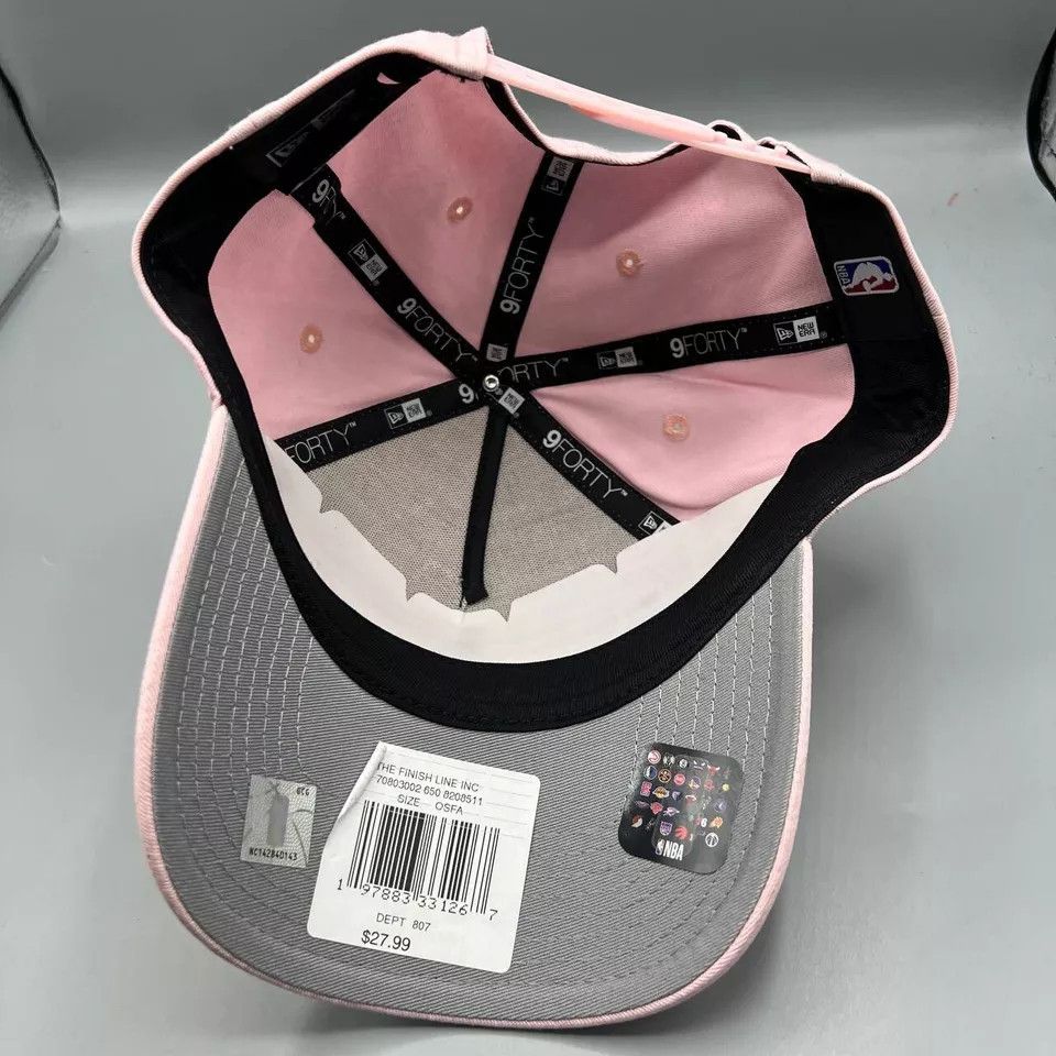 New Era Chicago Bulls Hat Men Pink Gray 9Forty Snap Back Cap New Size ONE SIZE - 5 Thumbnail