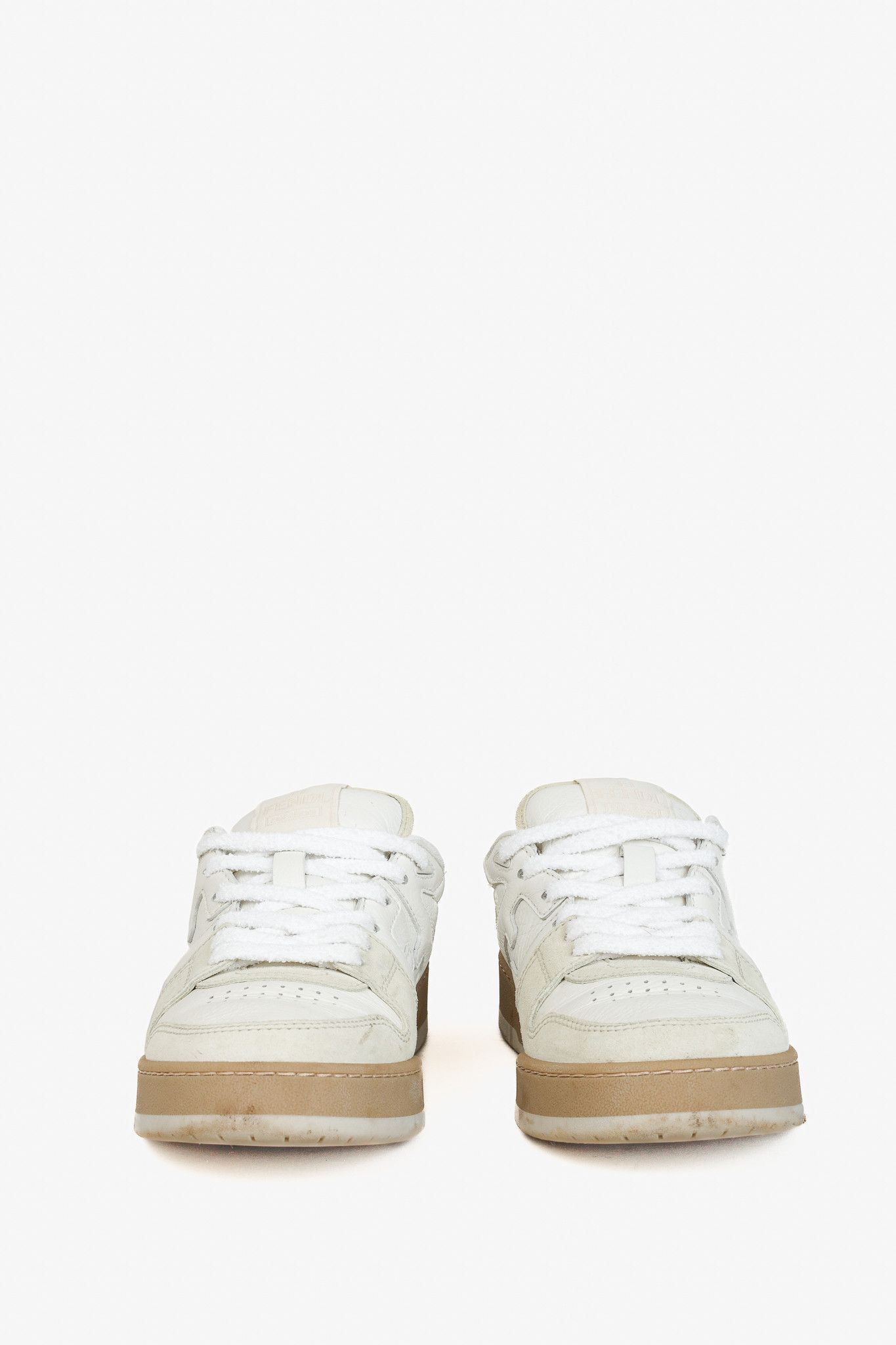 Fendi Fendi Match FF Logo Low-Top Sneaker in Suede and Leather Size US 8 / IT 38 - 2 Thumbnail