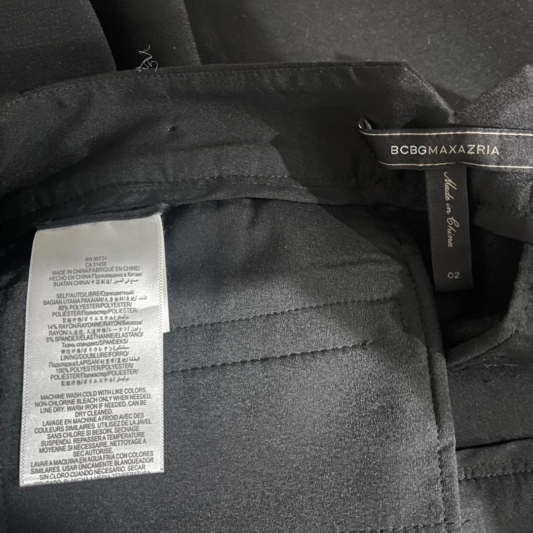 Bcbgmaxazria Black Trousers Dress Slacks Pants Careerwear Size 4 business Size 27" / US 4 / IT 40 - 4 Thumbnail