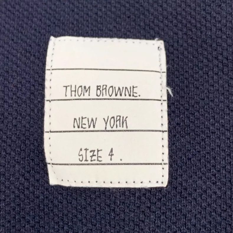 Thom Browne Thom Browne size4 Cotton turned-down collar short-sleeved p Size US XL / EU 56 / 4 - 5 Thumbnail