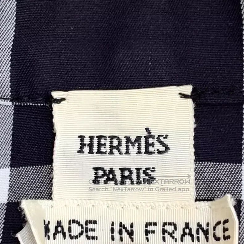 Hermes Hermes Color-Blocked Plaid Cotton Collar Zip-Up Long Sleev Size XS / US 0-2 / IT 36-38 - 5 Thumbnail