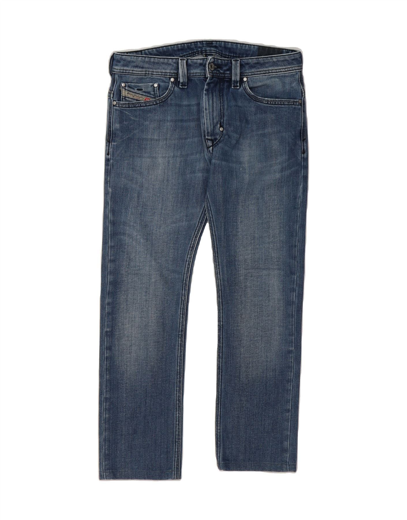 Diesel Womens Straight Jeans W31 L27 Blue Cotton Size 42" / US 20 - 1 Thumbnail