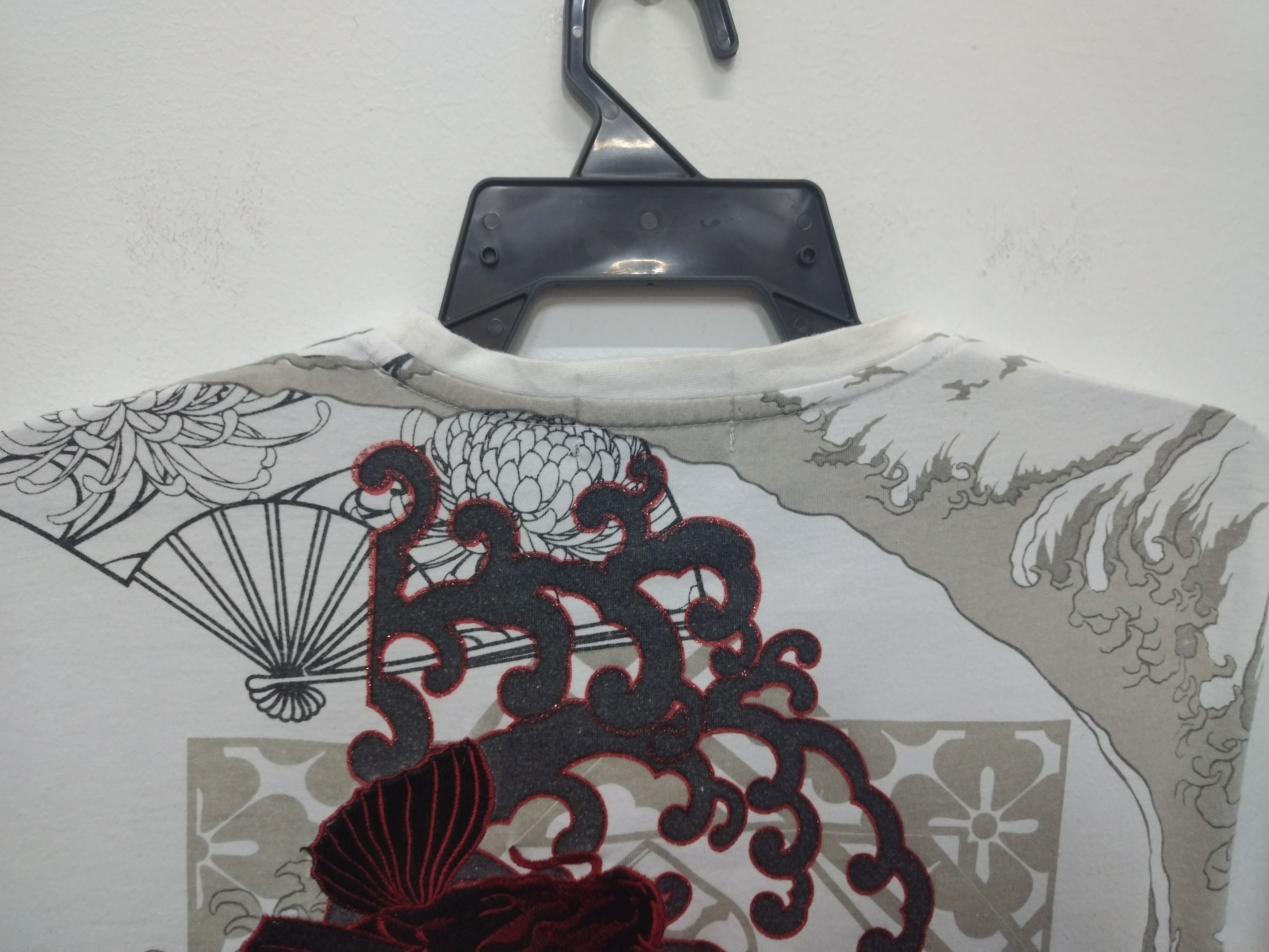 Vintage 🔥Rare Vtg Koi fish japanesse embroidery logo sukajan Tshirt Size US M / EU 48-50 / 2 - 9 Thumbnail