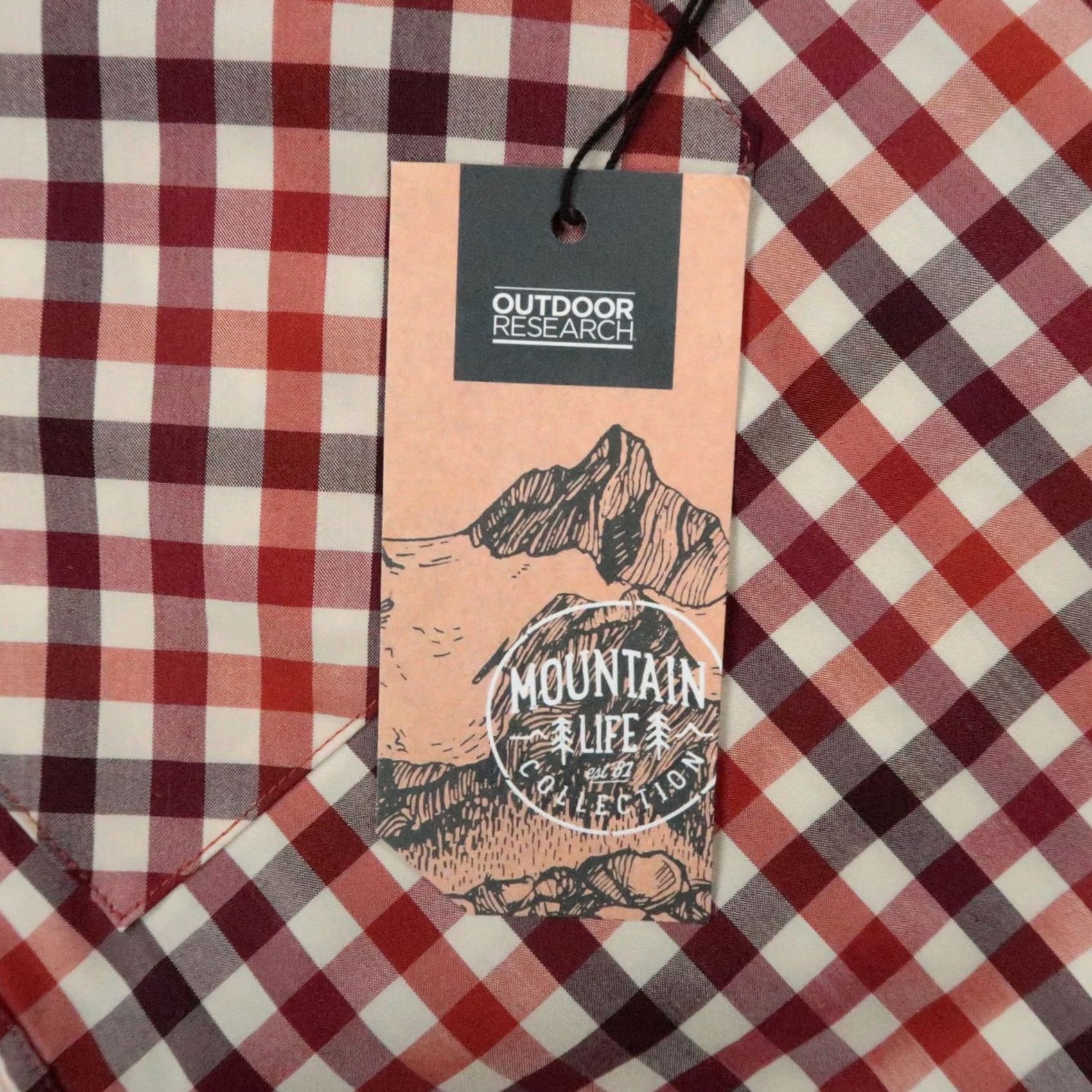 Outdoor Research Outdoor Research Shirt Men L Plaid Burnt Orange Short Sleeve Button-Up with Pockets Size US L / EU 52-54 / 3 - 4 Thumbnail