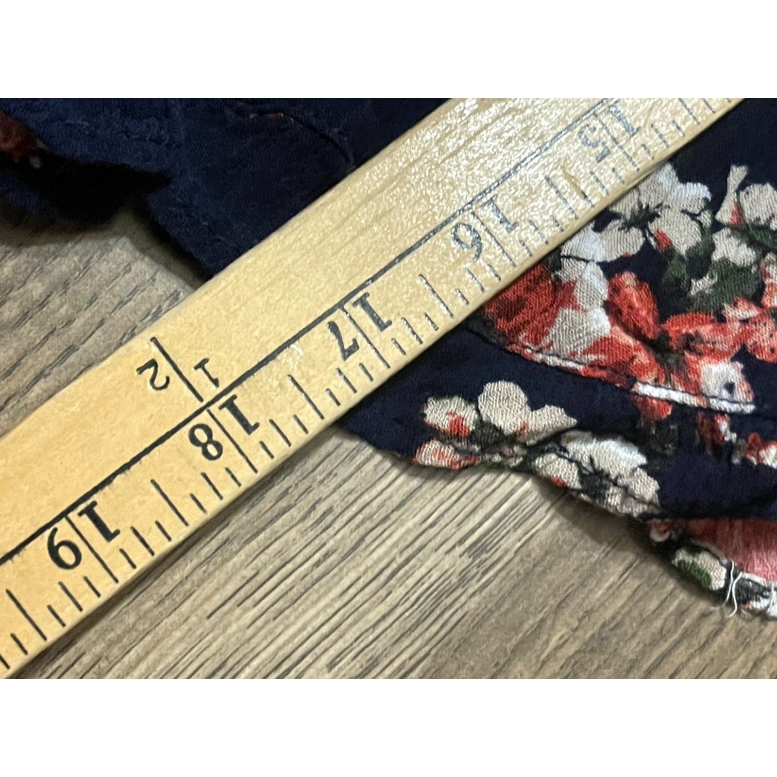 Vintage Ambiance Romper Womens Large Floral Off Shoulder Shirt? Size 36" / US 14 / IT 50 - 6 Thumbnail