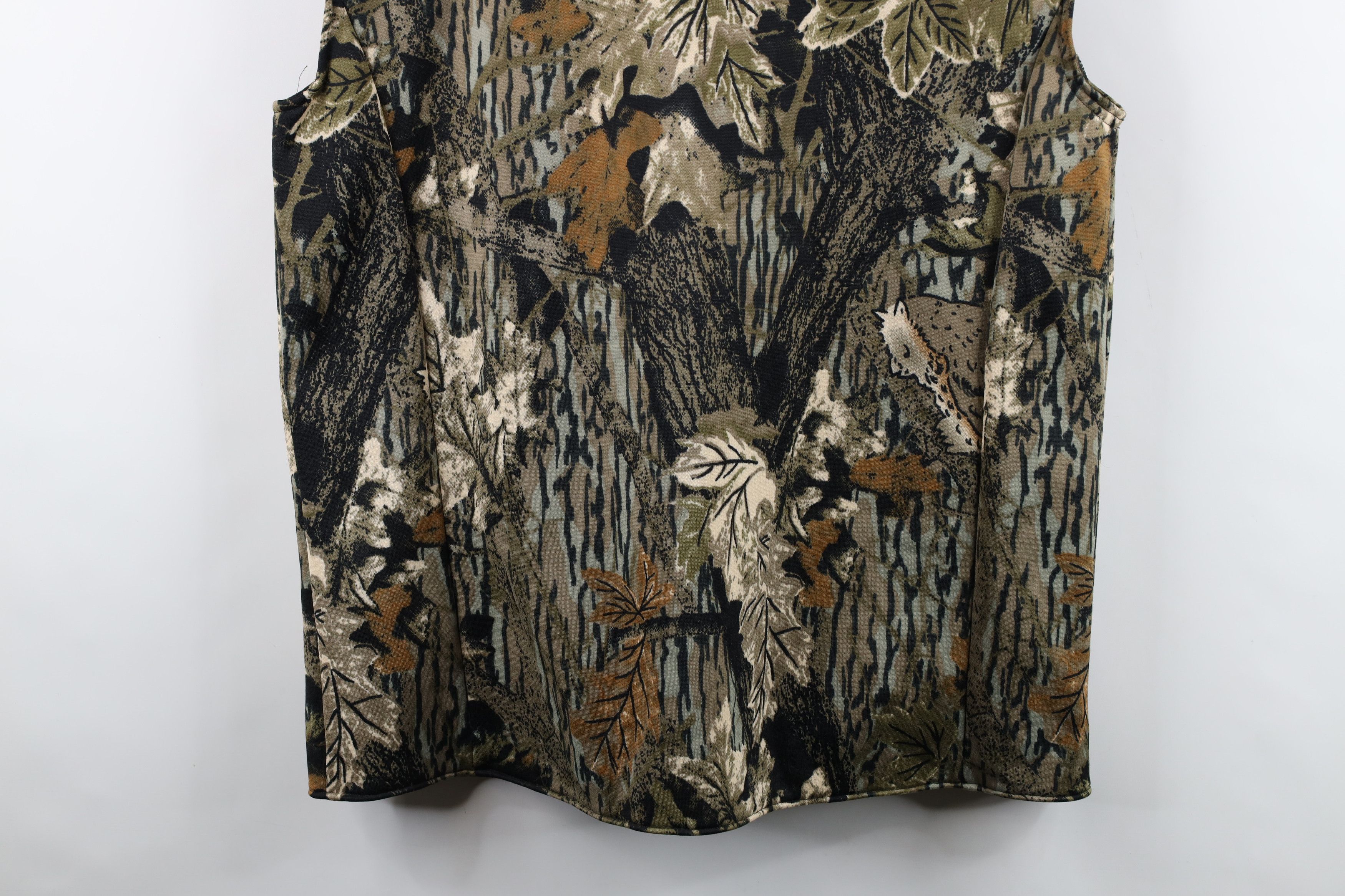 Vintage Vintage 90s Streetwear Cloth Camouflage Full Zip Vest Jacket Size US XXL / EU 58 / 5 - 14 Thumbnail