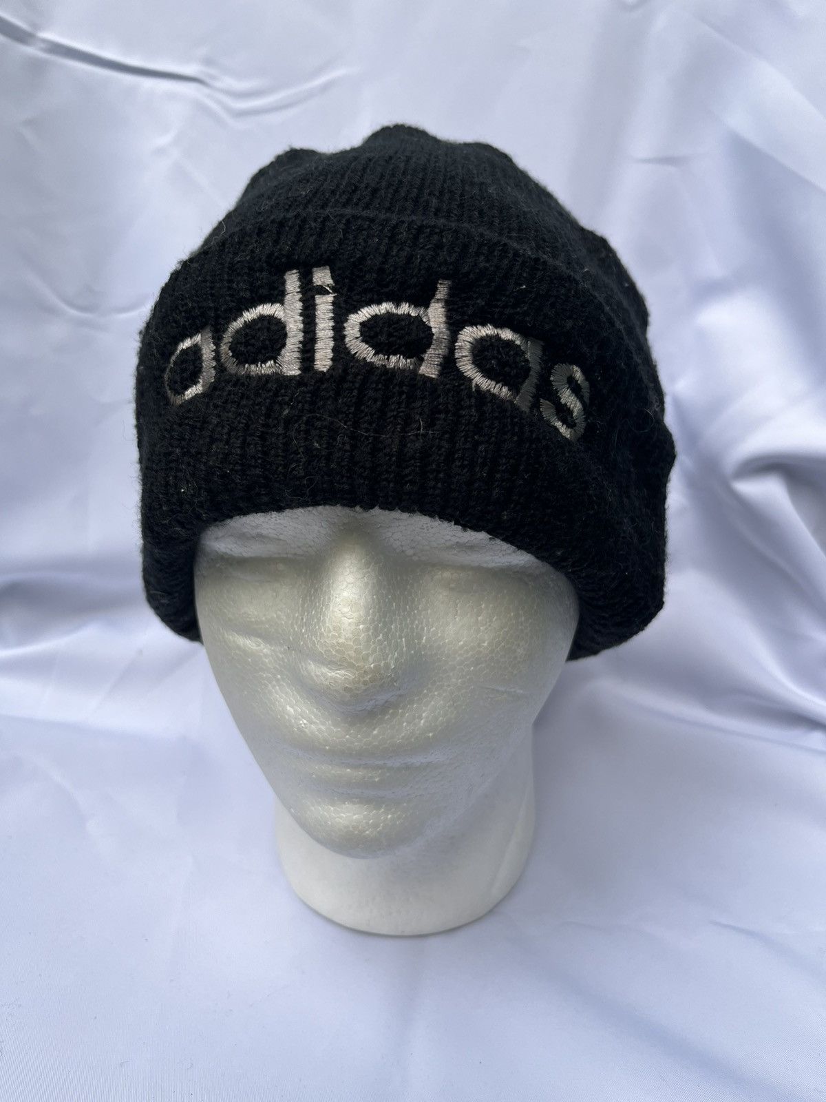 Adidas Vintage Adidas Big Logo Beanie Hats Size ONE SIZE - 2 Thumbnail