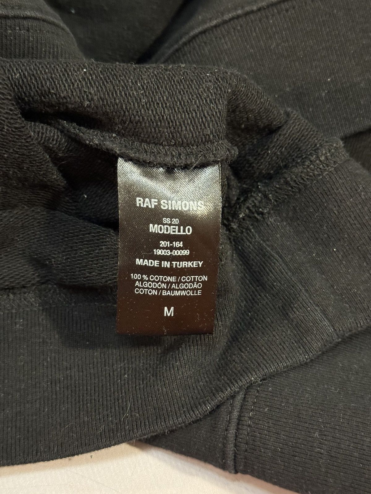 Raf Simons Ss20 Raf Simons Stoned America Patch Hoodie(Black/M/Boxy) Size US M / EU 48-50 / 2 - 7 Thumbnail