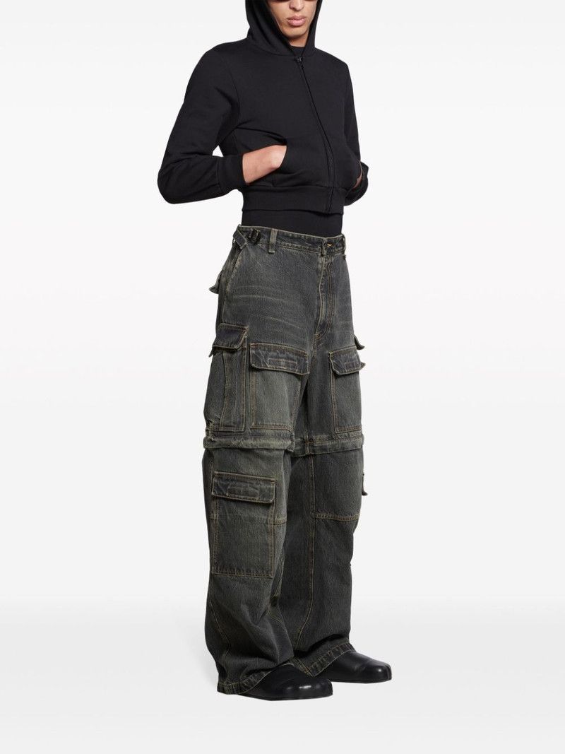 Balenciaga o1tr1nto0326 Cargo Pants in Black Size US 30 / EU 46 - 2 Thumbnail