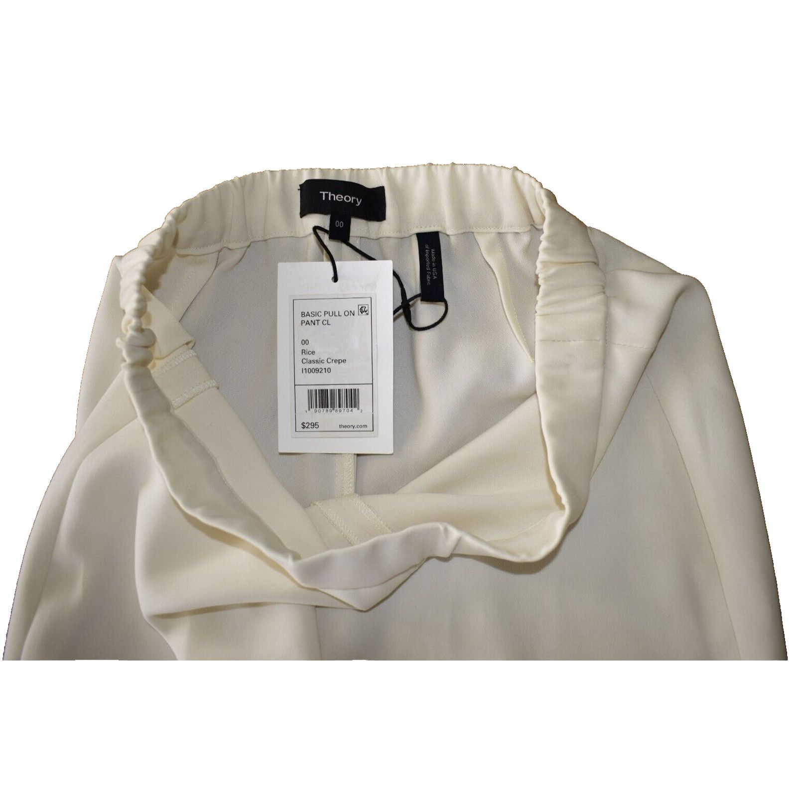Theory NWT THEORY Rice Classic Crepe Basic Pull On Pants Sz 00 $295 Size 24" / US 00 / IT 34 - 5 Thumbnail