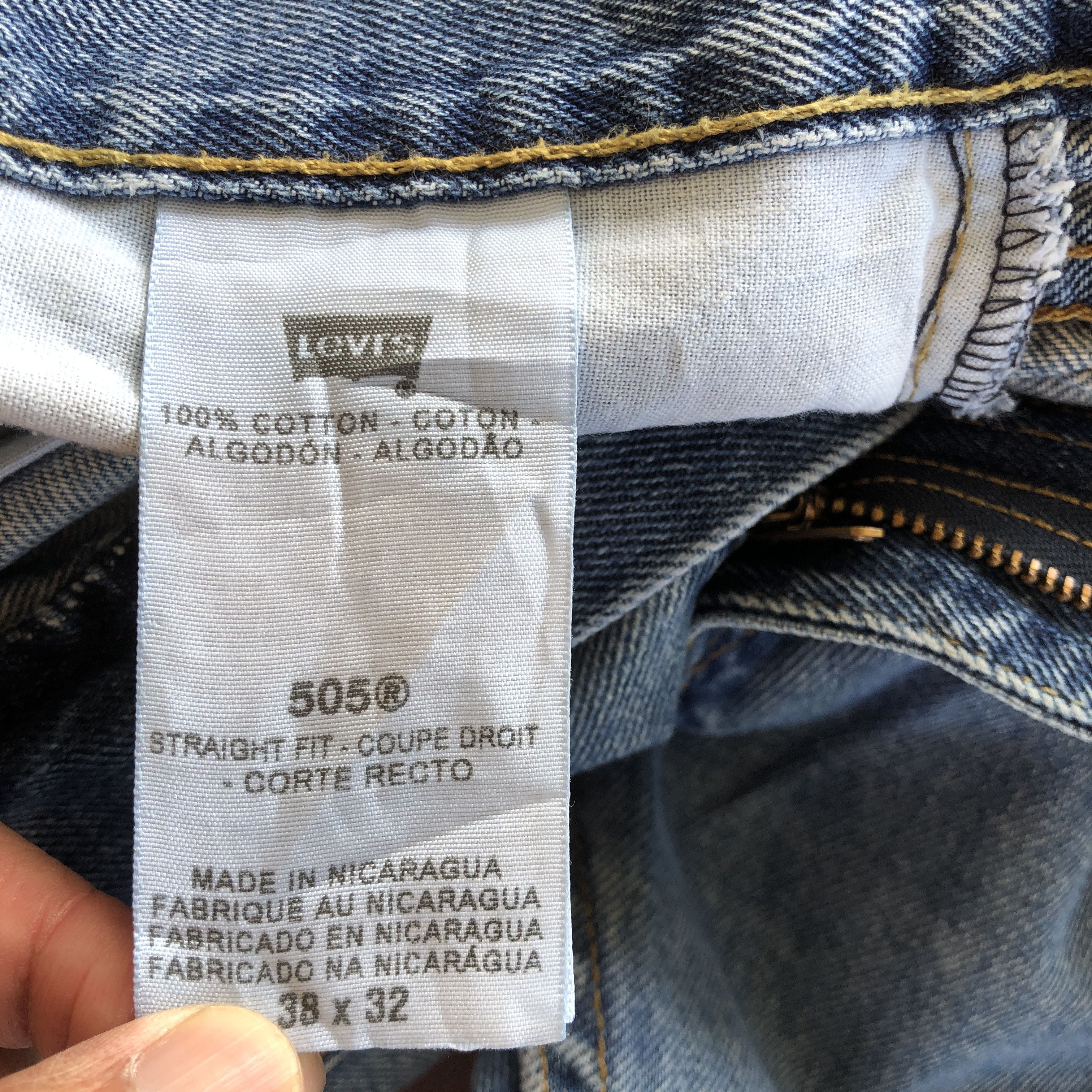 Levi's Vintage 90's Levis 505 Faded Jeans Levi's Straight Denim Size US 38 / EU 54 - 9 Thumbnail