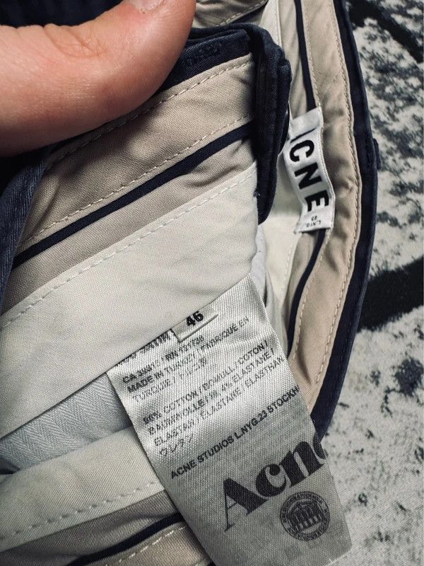 Acne Studios Acne Studios navy chino pants 46 Size US 30 / EU 46 - 5 Thumbnail