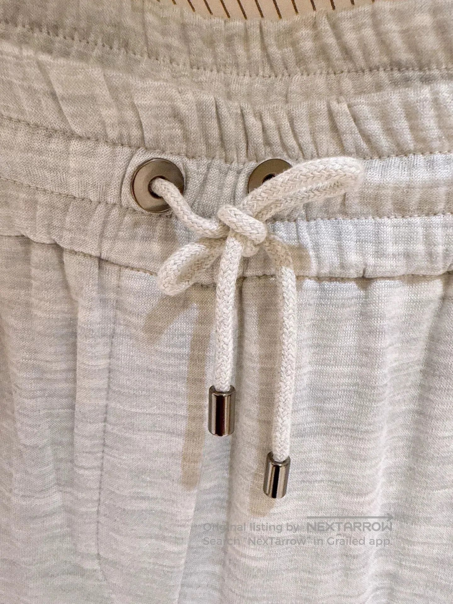 Brunello Cucinelli Brunello Cucinelli Light Gray Track Pants. Size US 32 / EU 48 - 2 Thumbnail