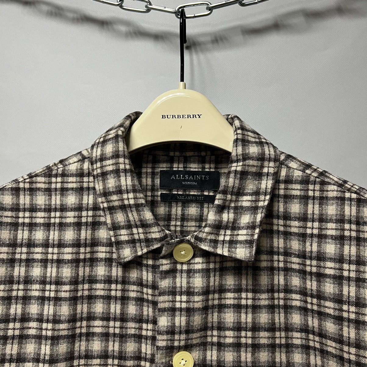 Allsaints AllSaints Burbank Flannel Shirt Button Up Overshirt Size US M / EU 48-50 / 2 - 4 Thumbnail