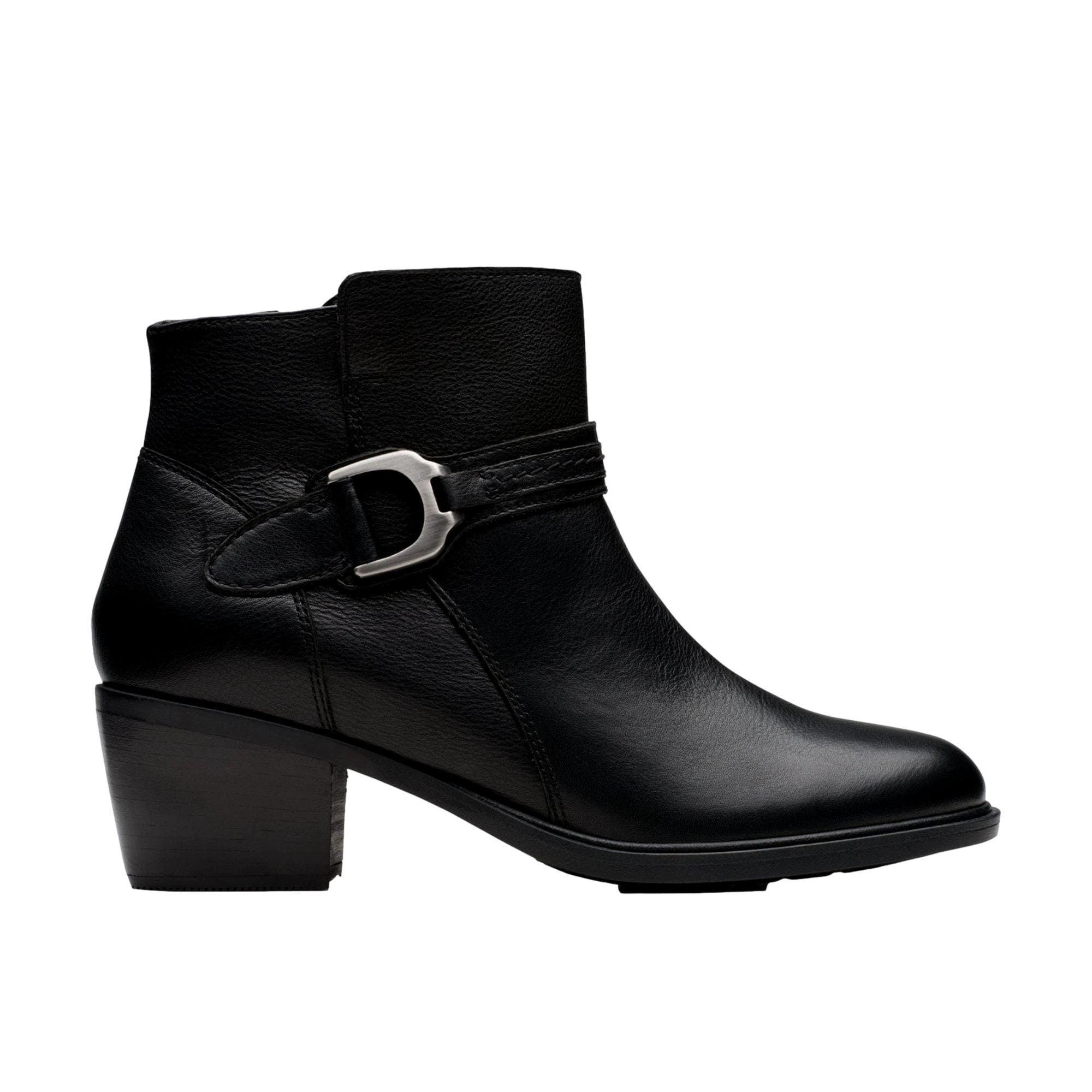 Clarks Neva Buckle Black Leather 26179799 Size US 11 / IT 41 - 1 Thumbnail