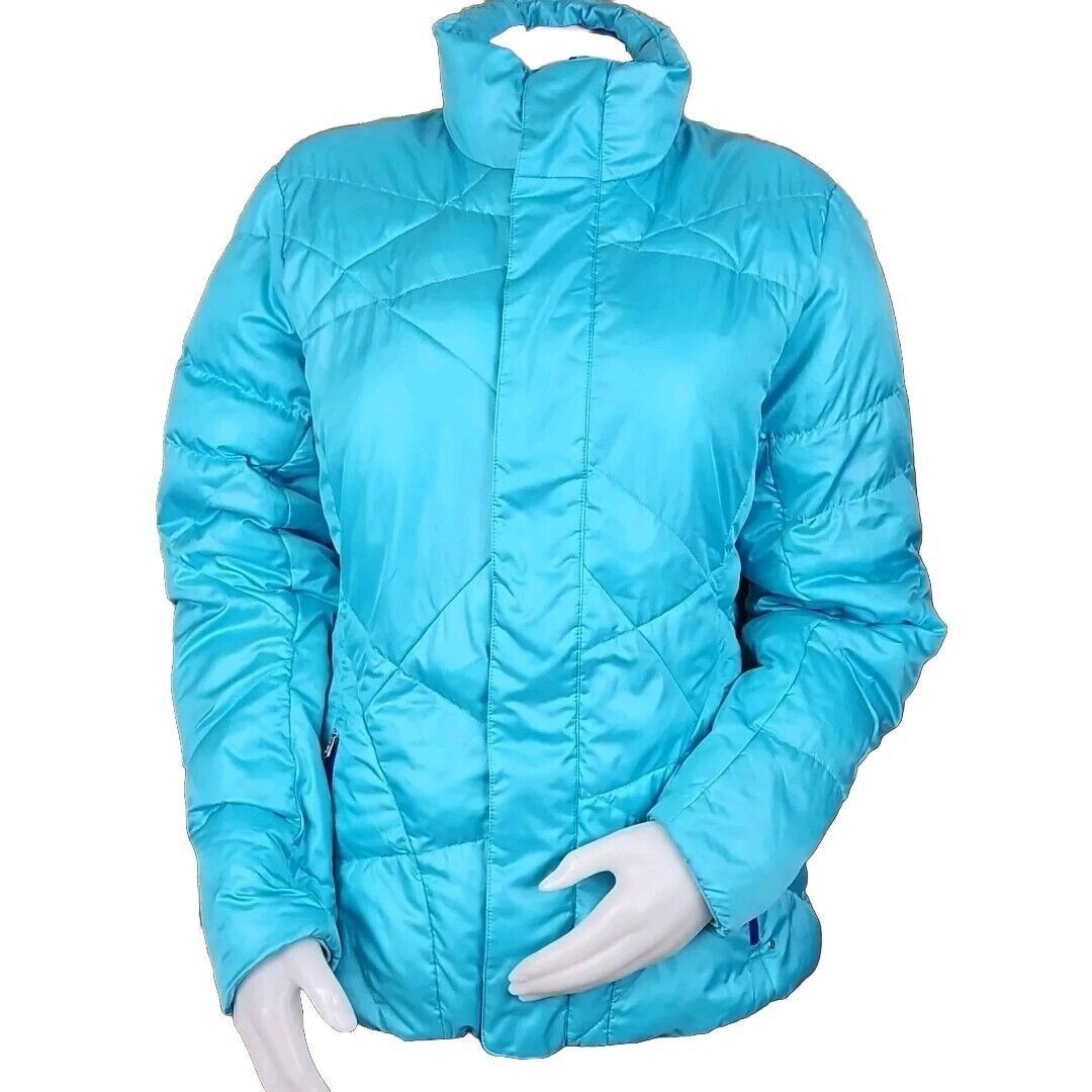 Spyder Spyder ThermaWeb Jacket Womens Large Aqua Puffer Performance Size L / US 10 / IT 46 - 1 Thumbnail