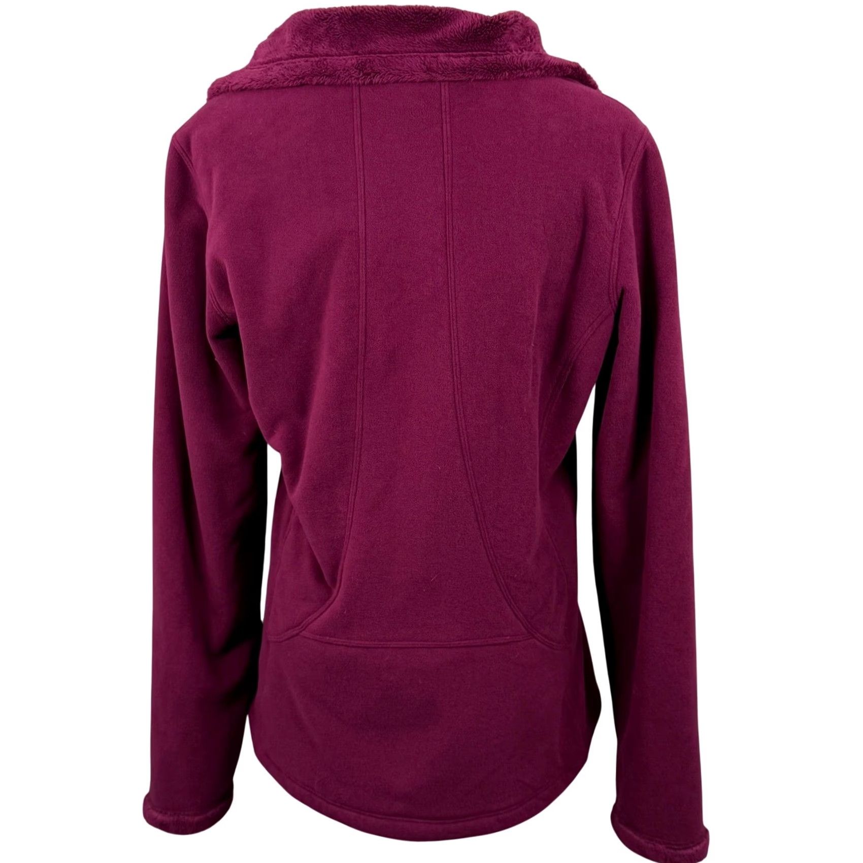 The North Face The North Face Morninglory M Full Zip Ultra Soft Fleece Jacket C708 Berry Purple / Pink Solid Zip Women's M EUC Size M / US 6-8 / IT 42-44 - 3 Thumbnail