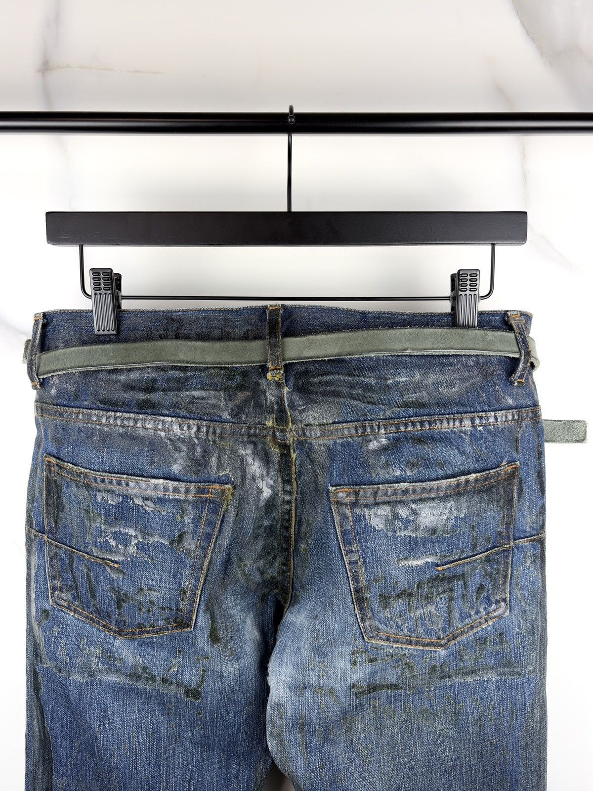 Carol Christian Poell Carol Christian Poell Diverging Buckle Leather Belt SAFE Size ONE SIZE - 2 Thumbnail