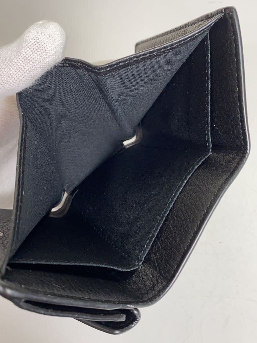 Balenciaga Balenciaga Leather Bi-Fold Wallet Black Size ONE SIZE - 6 Thumbnail