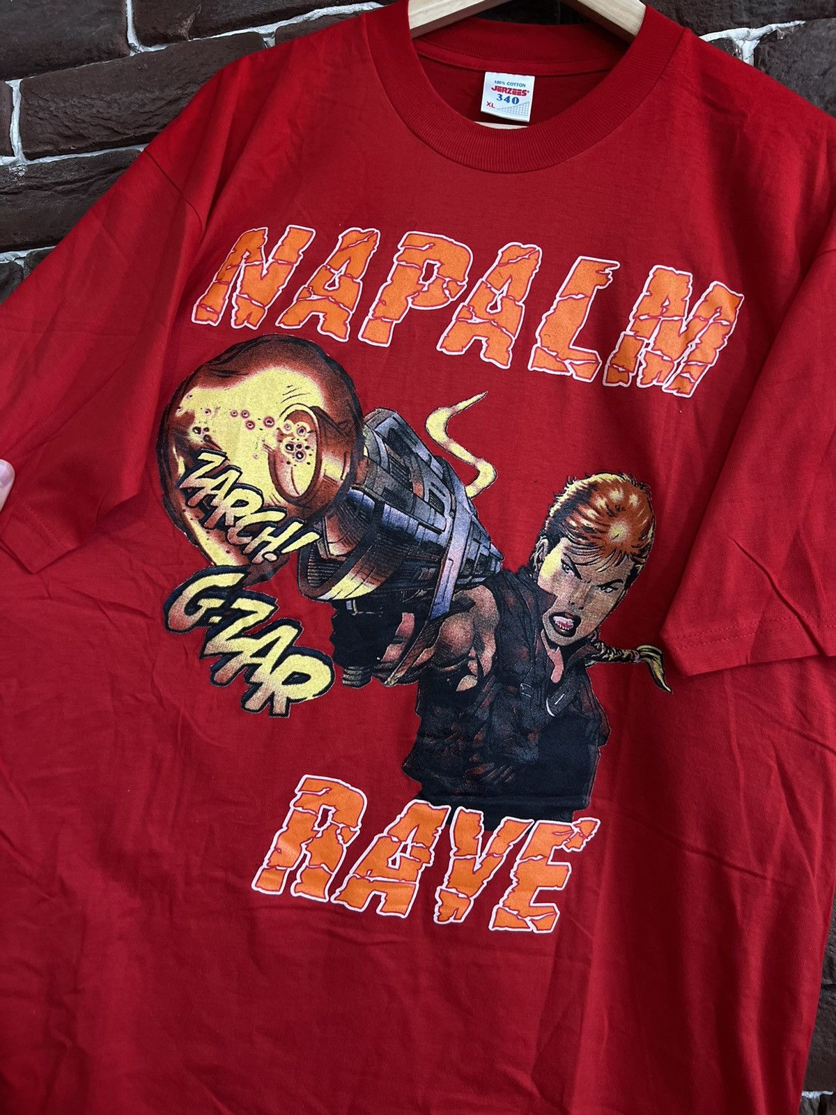 Band Tees Rare 90s Napalm Rave Trance Music Gabber Rave Band Tee XL Re Size US XL / EU 56 / 4 - 2 Thumbnail