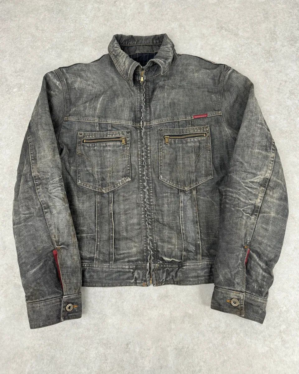 Dolce & Gabbana AW2003 Dolce & Gabbana Grey Raw Denim Jacket Size US L / EU 52-54 / 3 - 1 Thumbnail