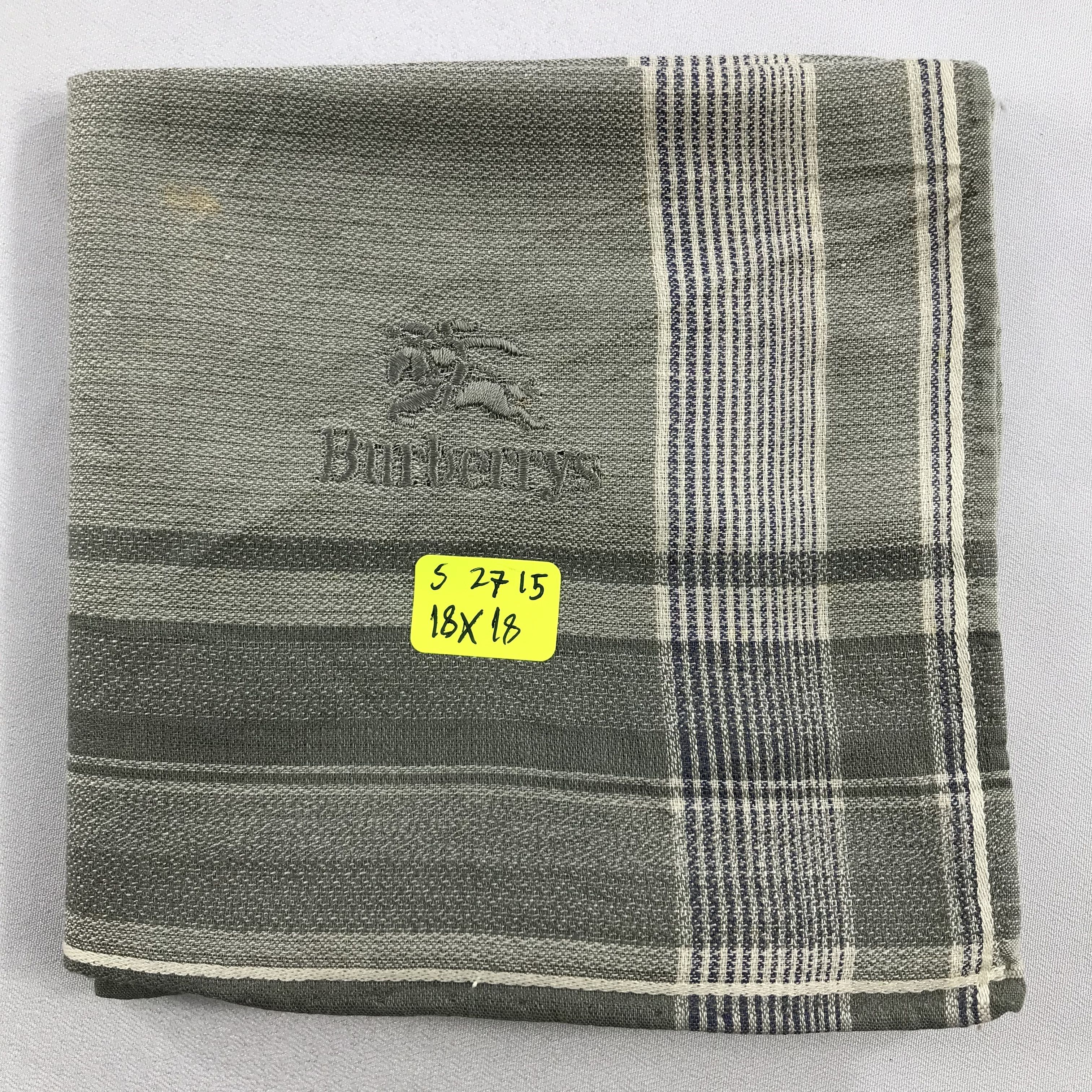 Burberry × Vintage Burberry Bandana / Handkerchief / Neckerchief -S2715 Size ONE SIZE - 5 Thumbnail