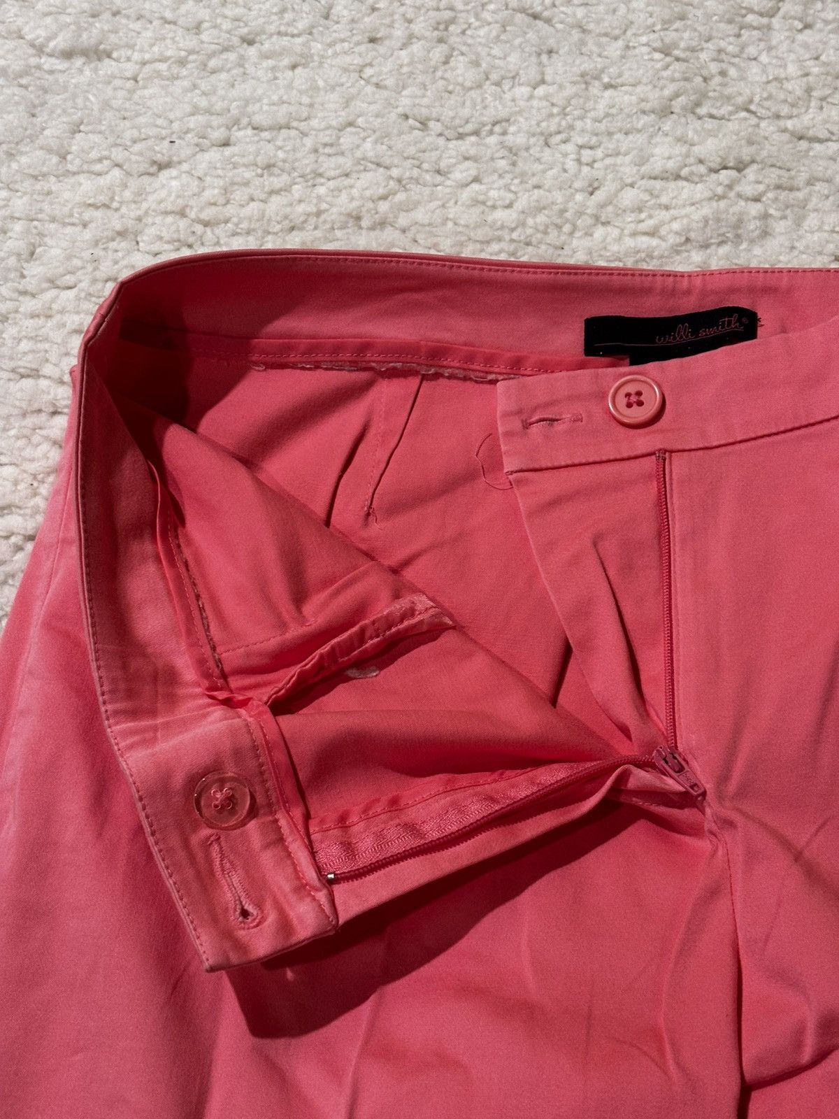 Willi Smith Coral pink cropped pants0509 Size 31" - 8 Thumbnail