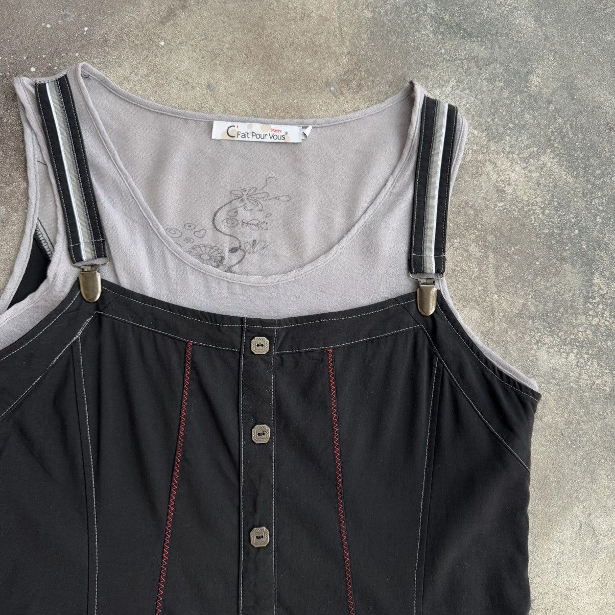 20471120 × Japanese Brand C’Fait Pour Vous Paris Vintage Avant Garde Dress Size L / US 10 / IT 46 - 5 Thumbnail