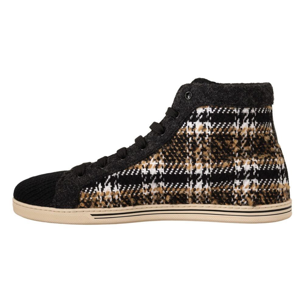 Dolce & Gabbana Dolce & Gabbana Beige High Top Fashion Sneakers Size US 11 / EU 44 - 7 Thumbnail