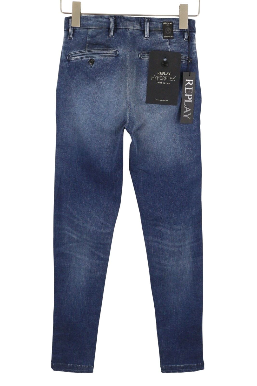 Replay LEHOEN HYPERFLEX W27/L32 Blue Faded Stretch Skinny 91015 Size 27" / US 4 / IT 40 - 4 Thumbnail