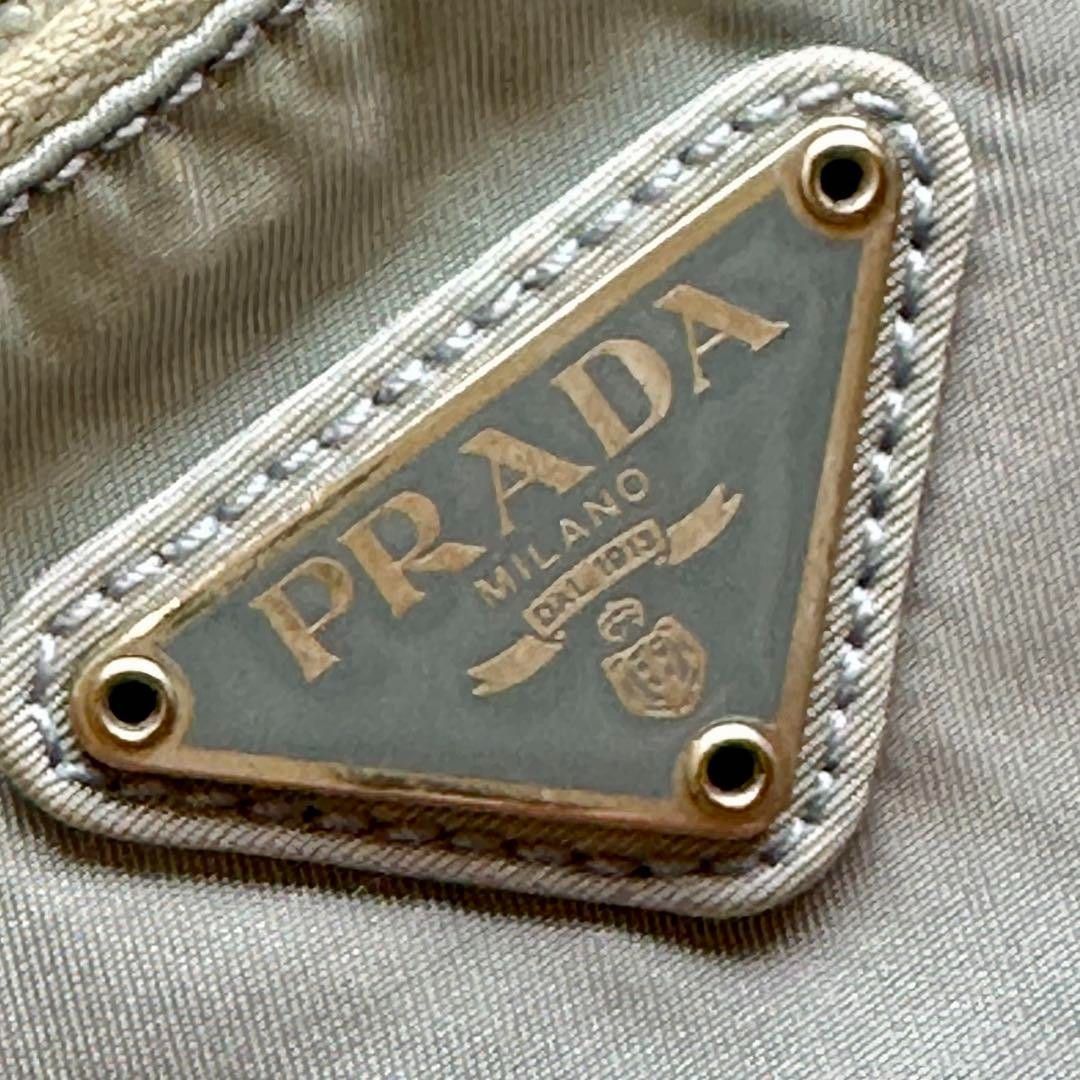 Prada Prada - Nylon Shoulder Bag Crossbody Light Blue Triangle Size ONE SIZE - 4 Thumbnail