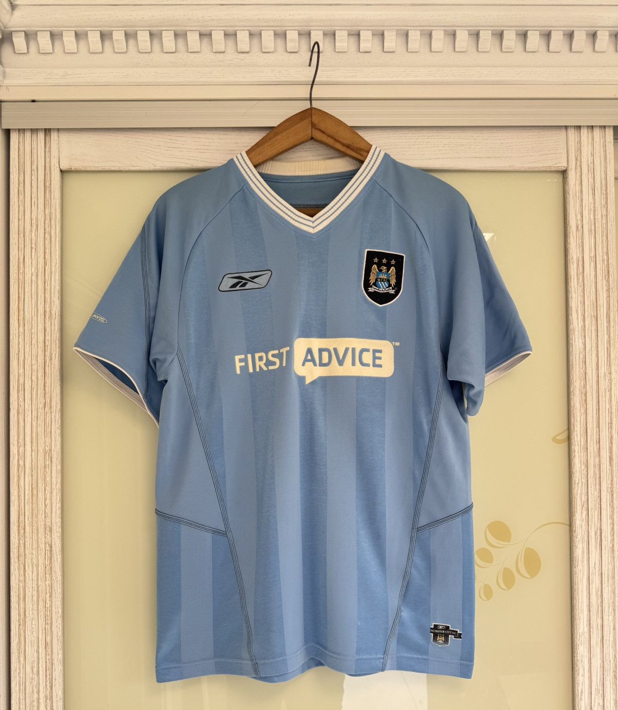 Reebok Vintage Manchester City 2003-2004 Home Soccer Jersey Shirt Size US M / EU 48-50 / 2 - 1 Thumbnail