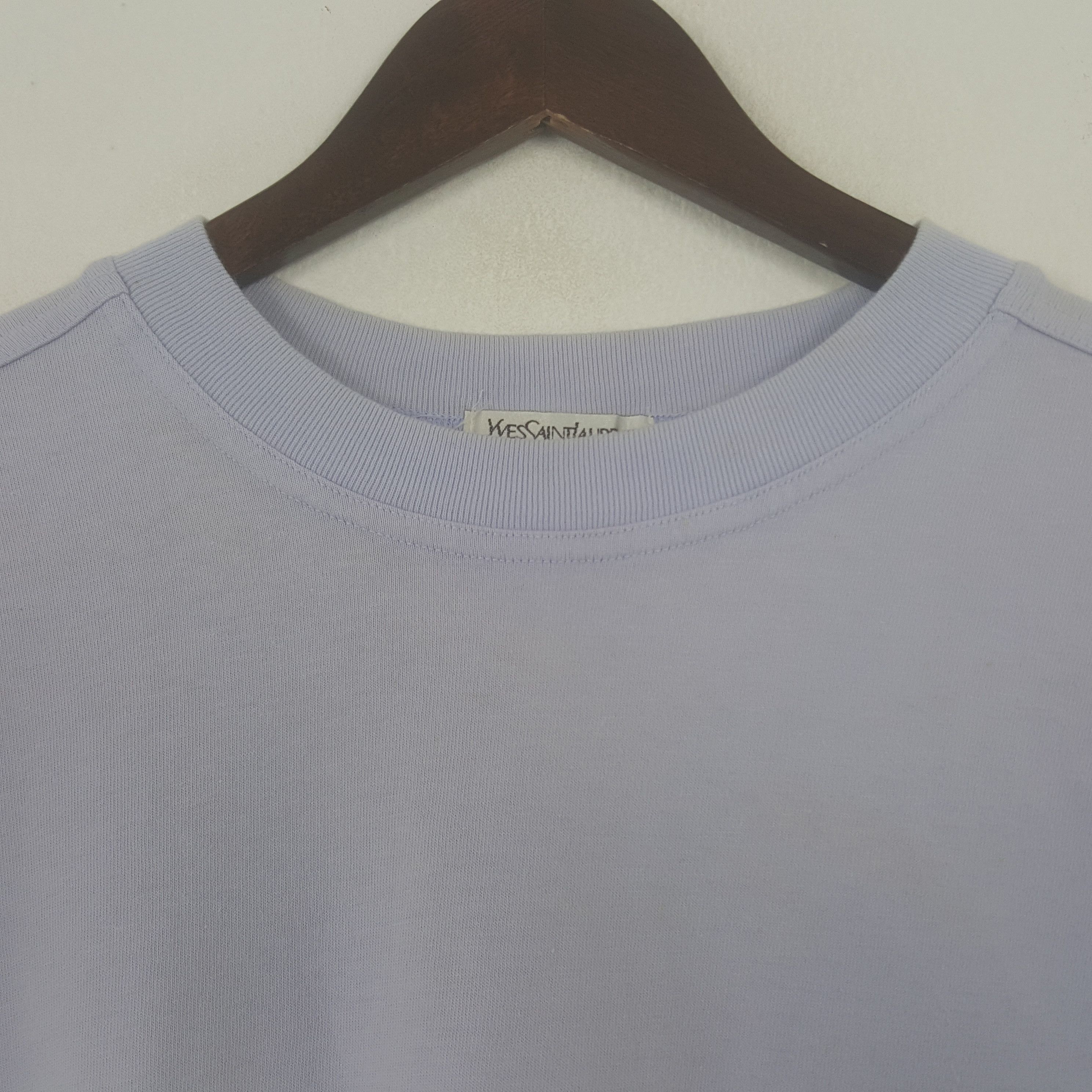 Vintage × Yves Saint Laurent Vintage Yves Saint Laurent Spell Out Tshirt Size US M / EU 48-50 / 2 - 3 Thumbnail