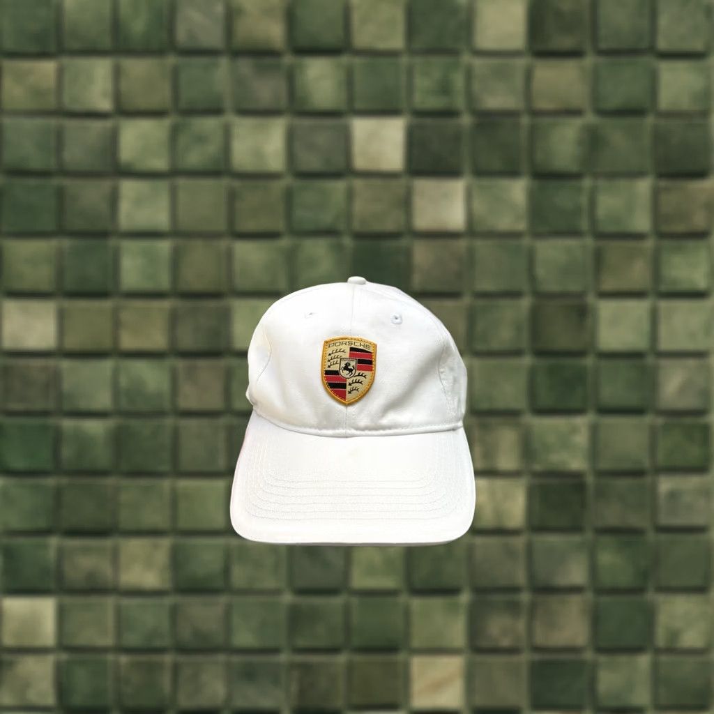 Vintage VINTAGE Porsche Baseball Cap White Drivers Selection Men’s One Size Cap Size ONE SIZE - 1 Thumbnail