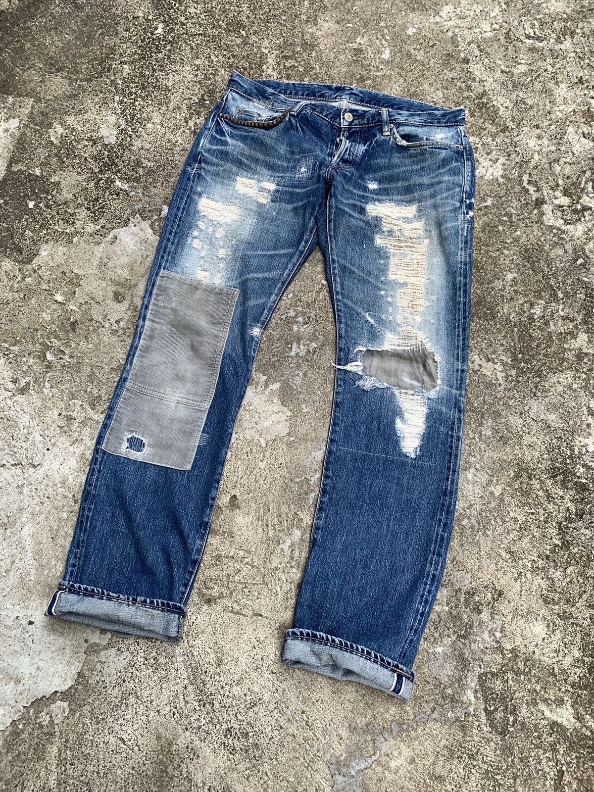 Hysteric Glamour Hysteric Glamour Disstressed Jeans Size US 35 - 4 Thumbnail