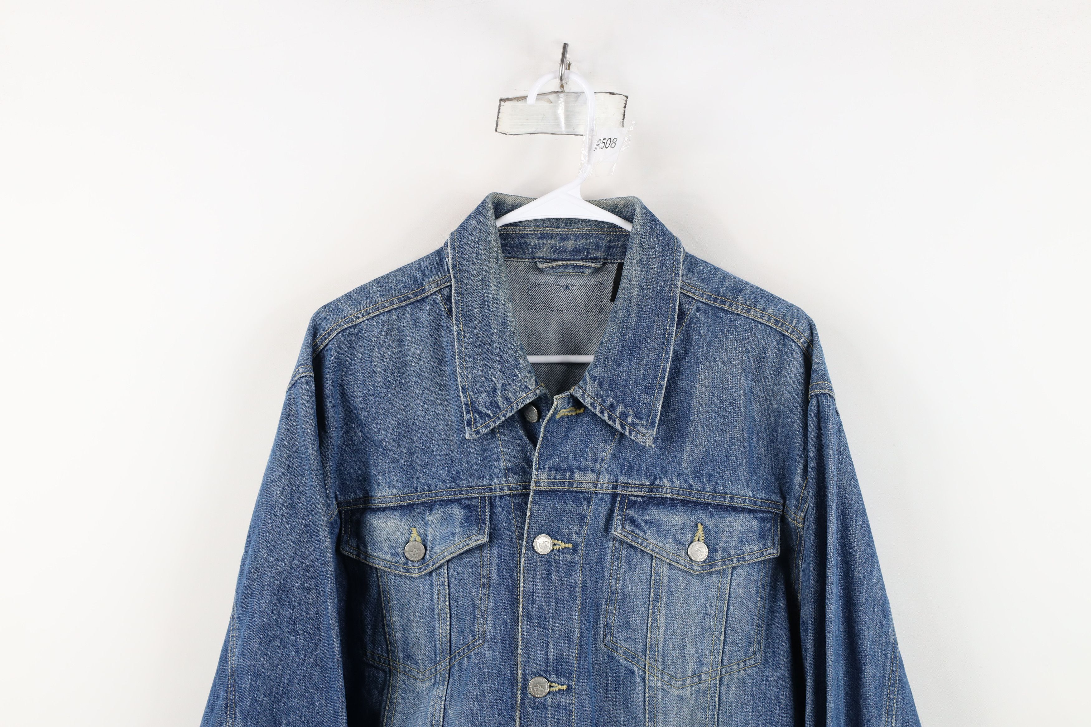 Vintage Vintage 90s Y2K Streetwear Denim Jean Trucker Jacket Blue Size US XL / EU 56 / 4 - 2 Thumbnail