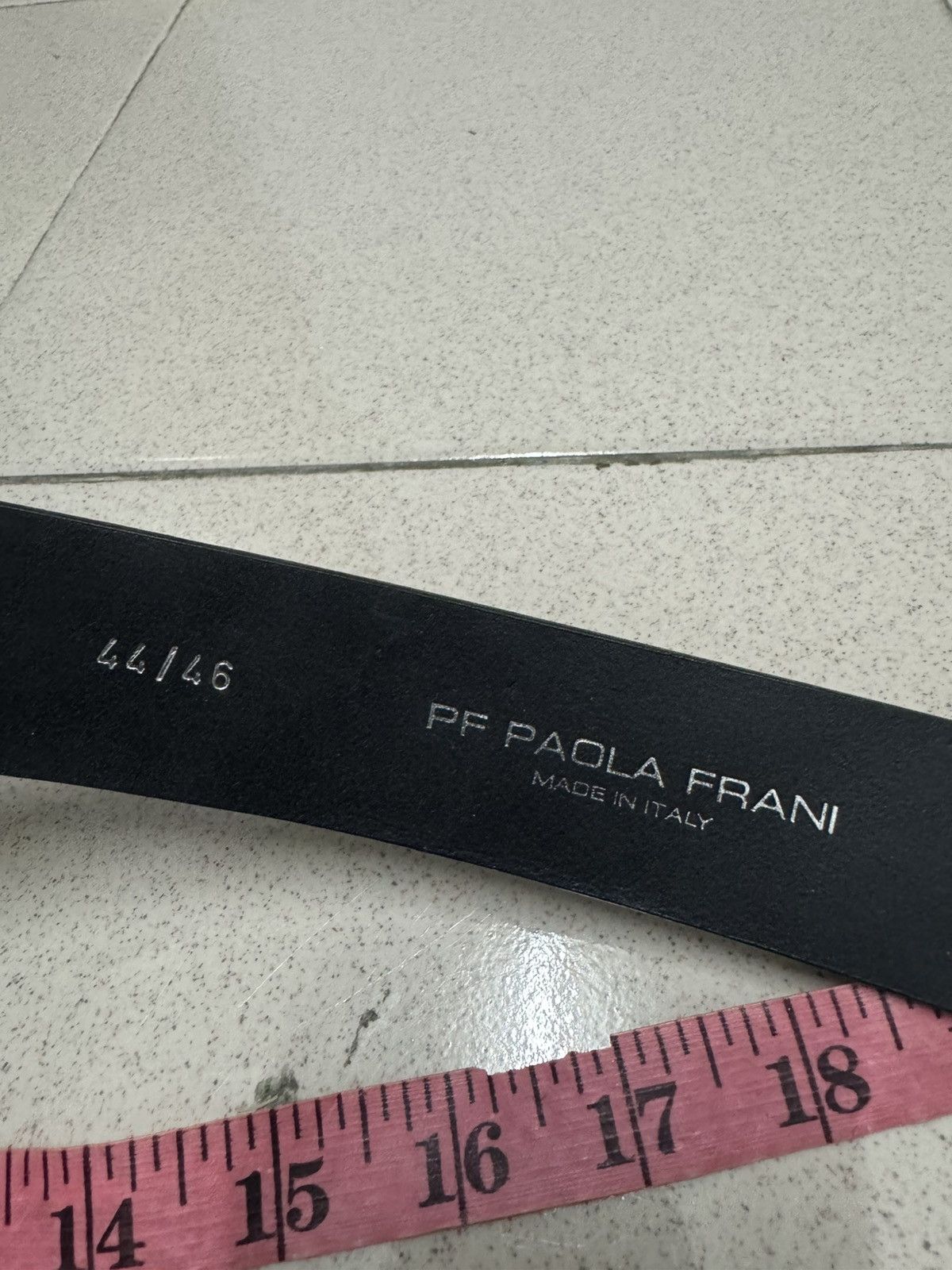 Vintage PAOLA FRANI BIG BUCKLE ITALY LEATHER BELT Size ONE SIZE - 3 Thumbnail