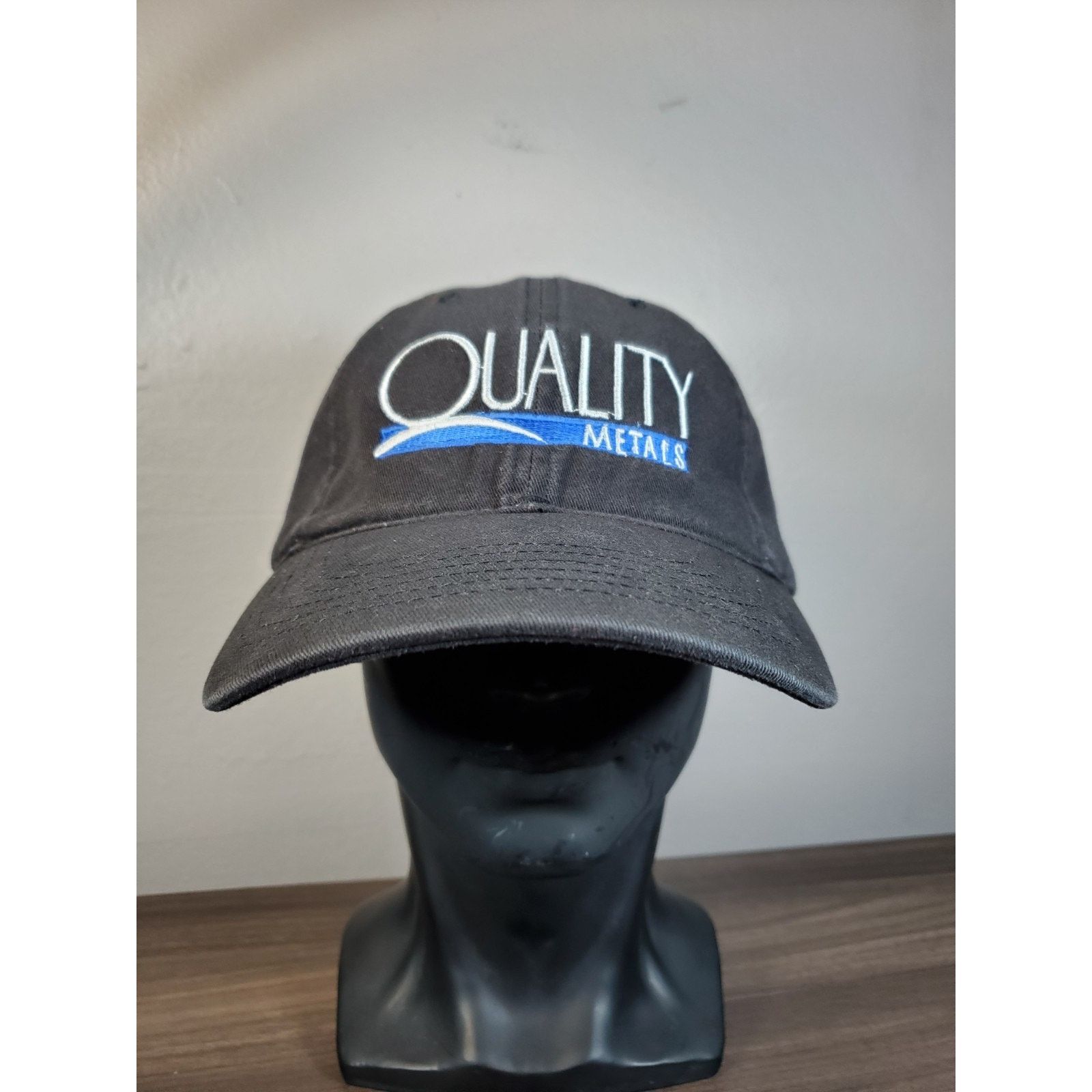 Vintage Vintage QUALITY METALS Hat Black Adjustable Baseball Cap Size ONE SIZE - 2 Thumbnail