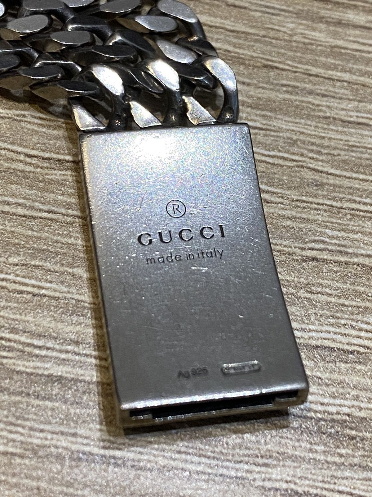 Gucci Authentic GUCCI Diamantissima Bracelet Silver 925 Kihei Size ONE SIZE - 13 Thumbnail