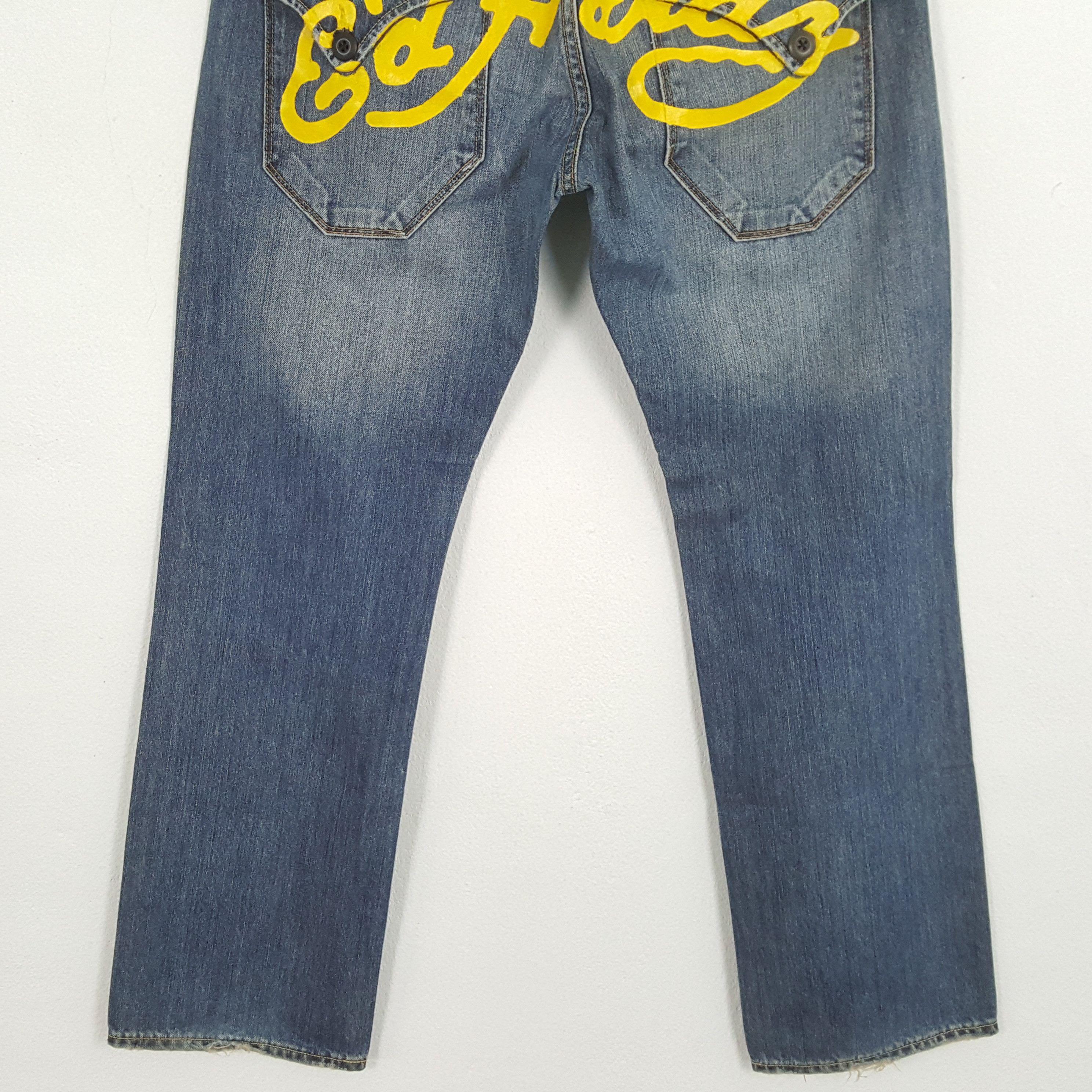 Christian Audigier × Ed Hardy × Vintage Vintage ED HARDY by CHRISTIAN AUDIGIER Italian Custom Jeans Size US 32 / EU 48 - 3 Thumbnail