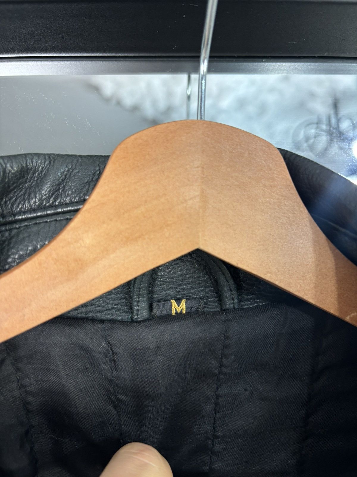Genuine Leather × Japanese Brand 2000s Vintage Japanese Cropped Real Leather Bomber Jacket Size US M / EU 48-50 / 2 - 11 Thumbnail