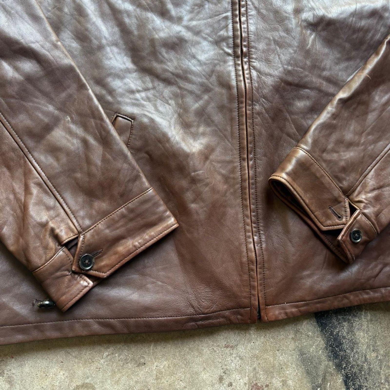 Polo Ralph Lauren Vintage polo ralph lauren brown lamb’s leather jacket plaid Size US XXL / EU 58 / 5 - 5 Thumbnail
