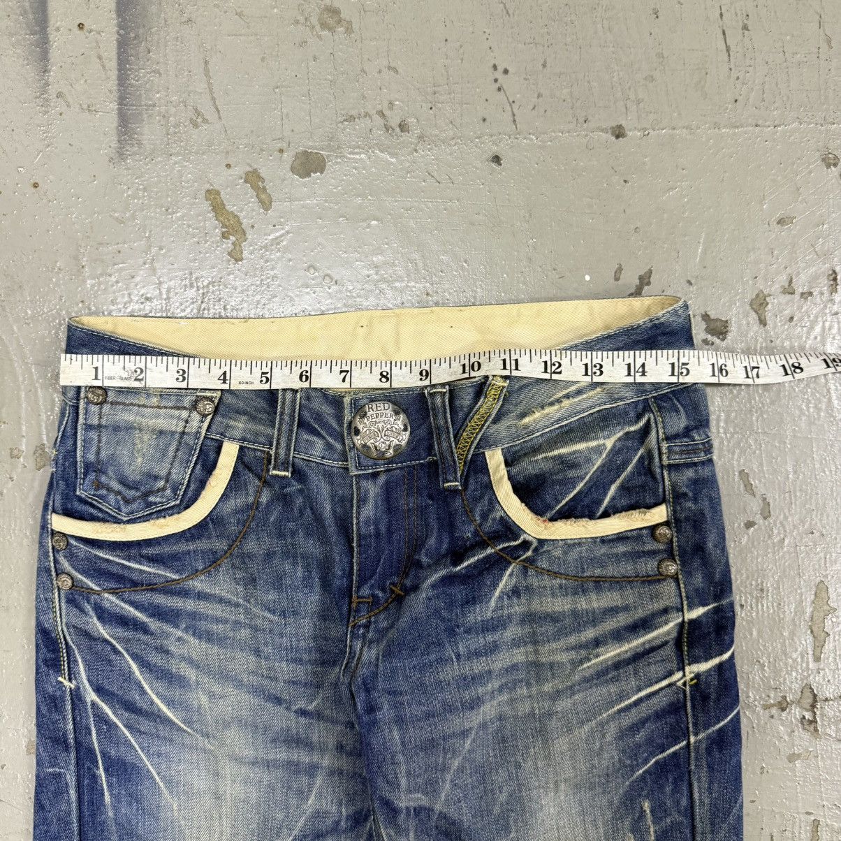 If Six Was Nine Red Pepper Mud Wash Rusty Flare Denim Size 28" / US 6 / IT 42 - 4 Thumbnail