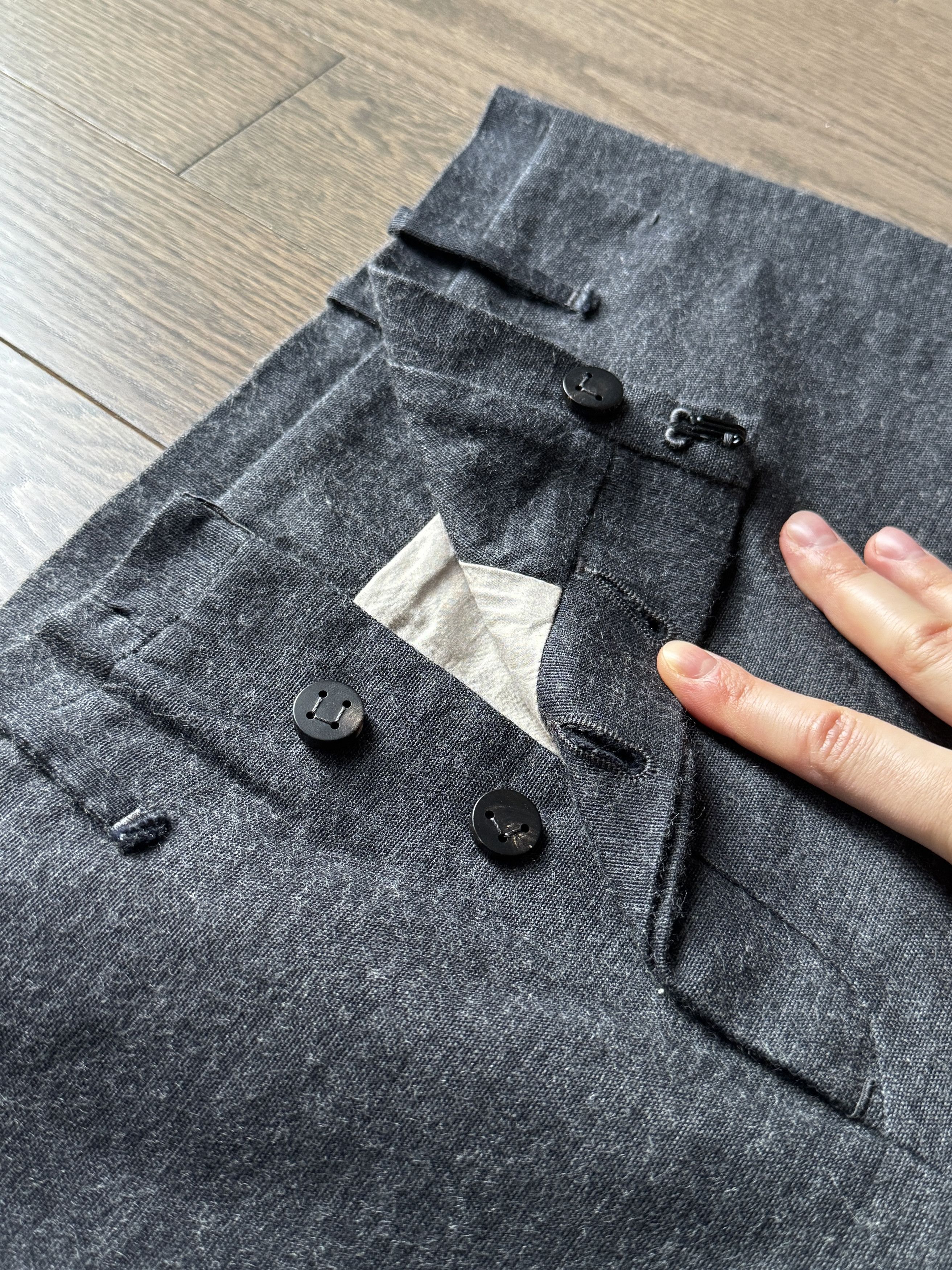 Label Under Construction LUC FRONT CUT PANTS - SIZE 50 (FITS 48) - BNWT Size US 32 / EU 48 - 3 Thumbnail