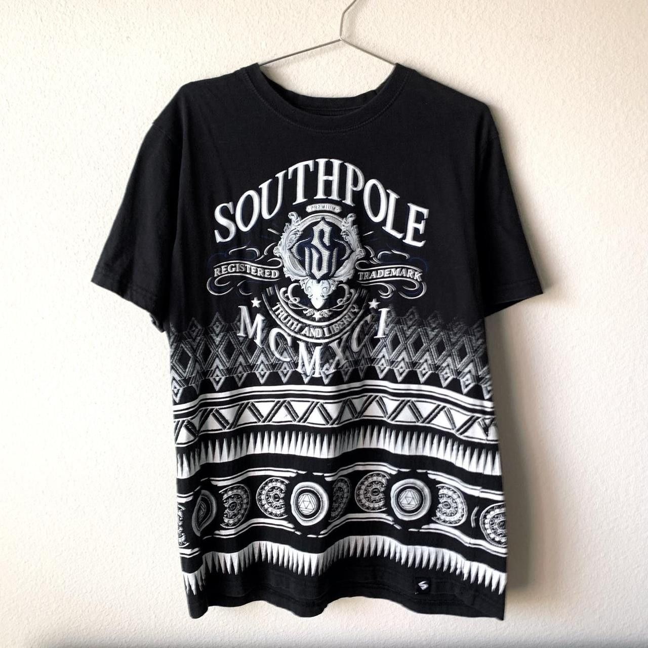 Southpole Southpole like new black all over print tee shirt Size US XL / EU 56 / 4 - 1 Thumbnail